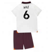 Manchester City Nathan Ake #6 Auswärts Trikotsatz Kinder 2023-24 Kurzarm (+ Kurze Hosen)